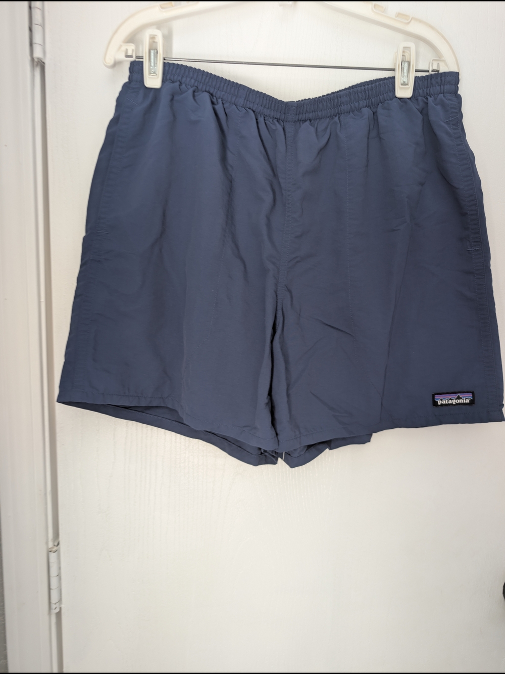 Patagonia Men's Slate Blue Elastic-Waist Athletic Shorts